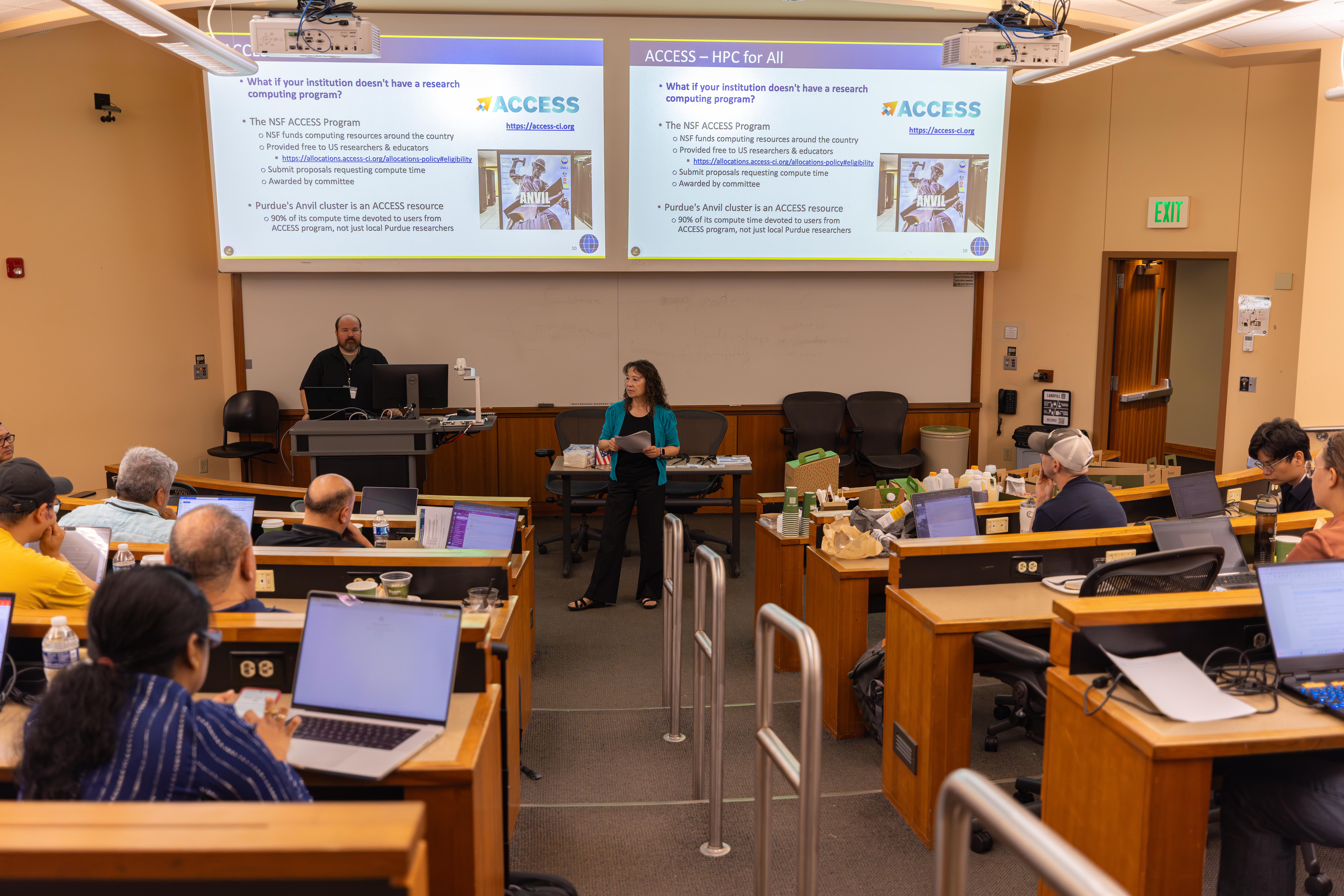 People in a training workshop