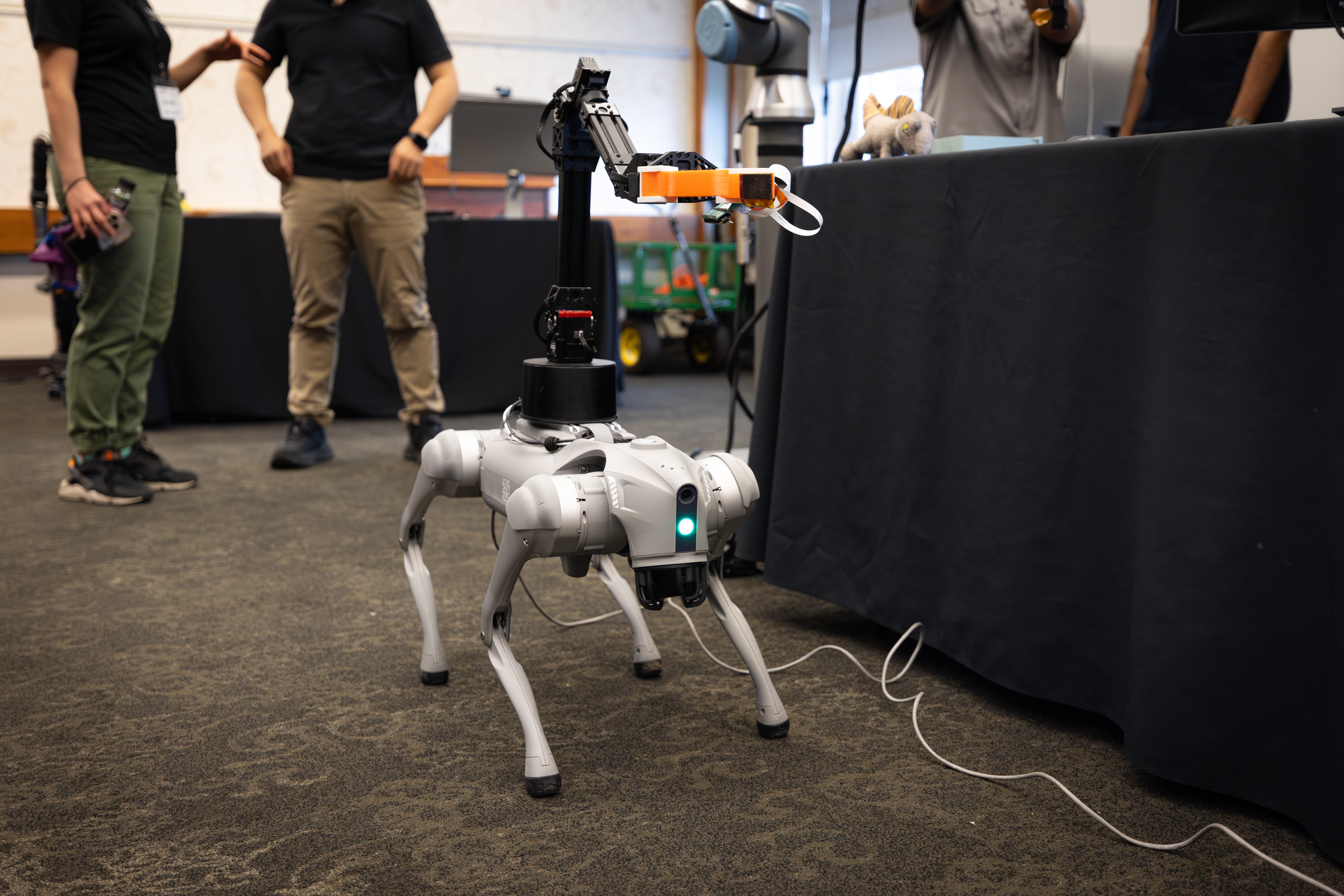 Robot Dog at Purdue AI Research Showcase