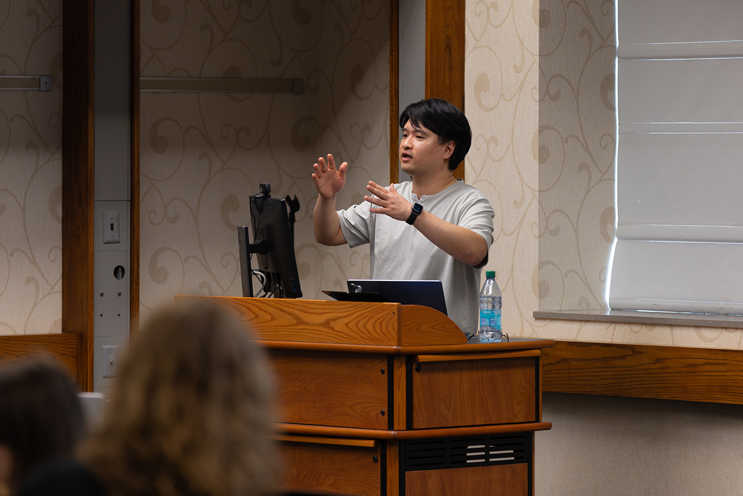 Jaewoo Shin discussing StreamCI architecture