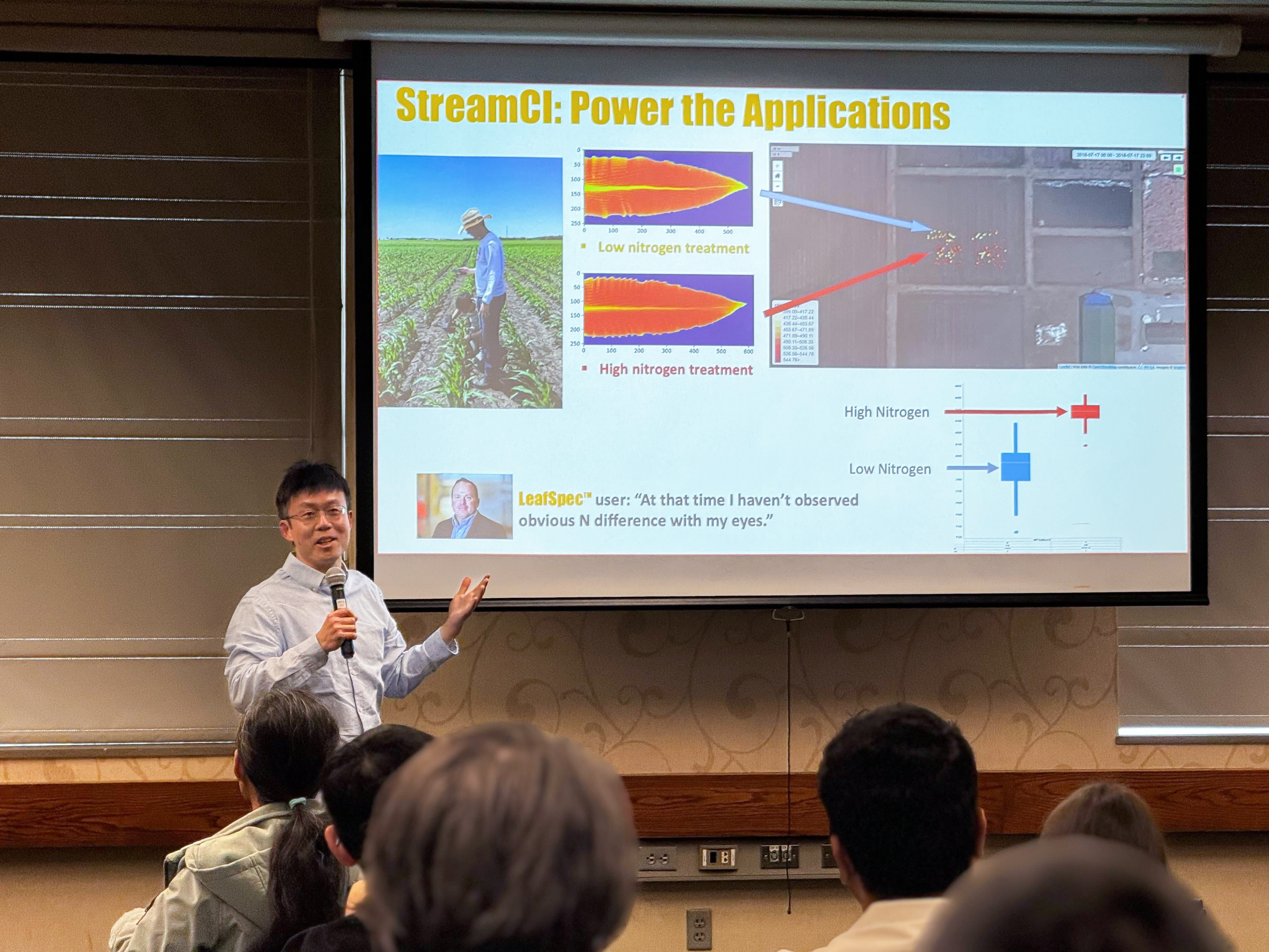 Faculty member showcasing StreamCI use case