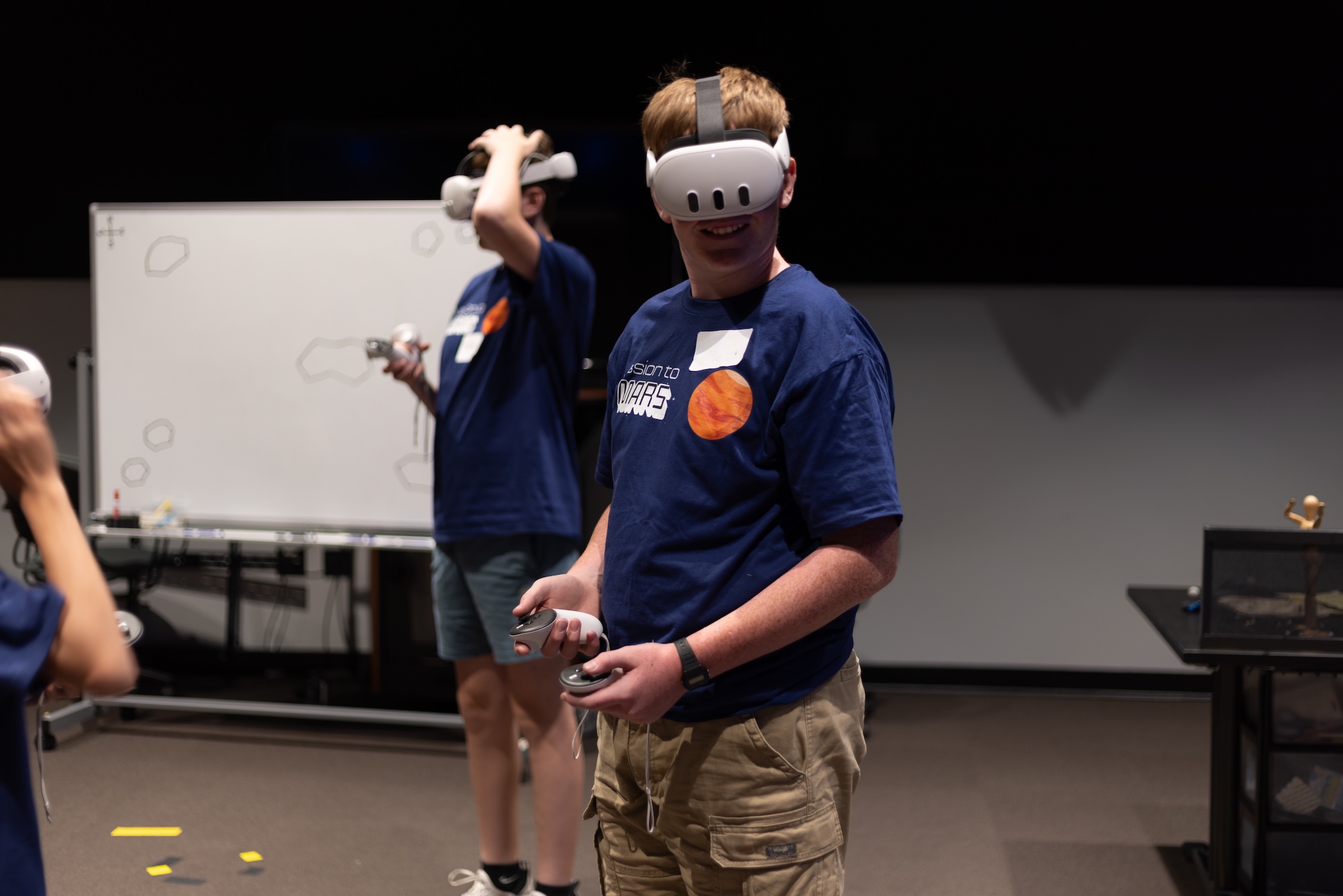 Mission to Mars camper experiencing CollabXR platform via VR headset