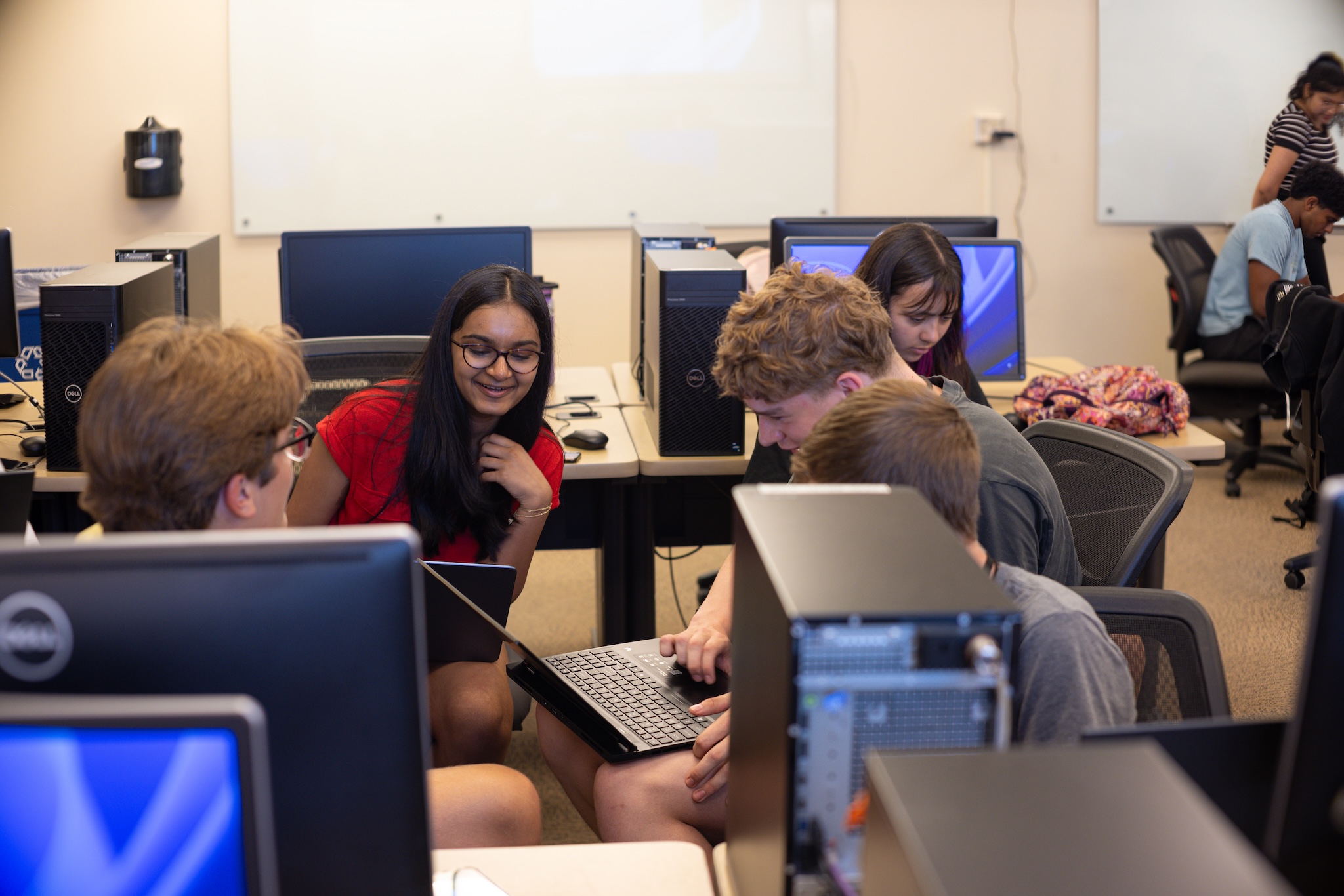 Students participating in OSINT challenge