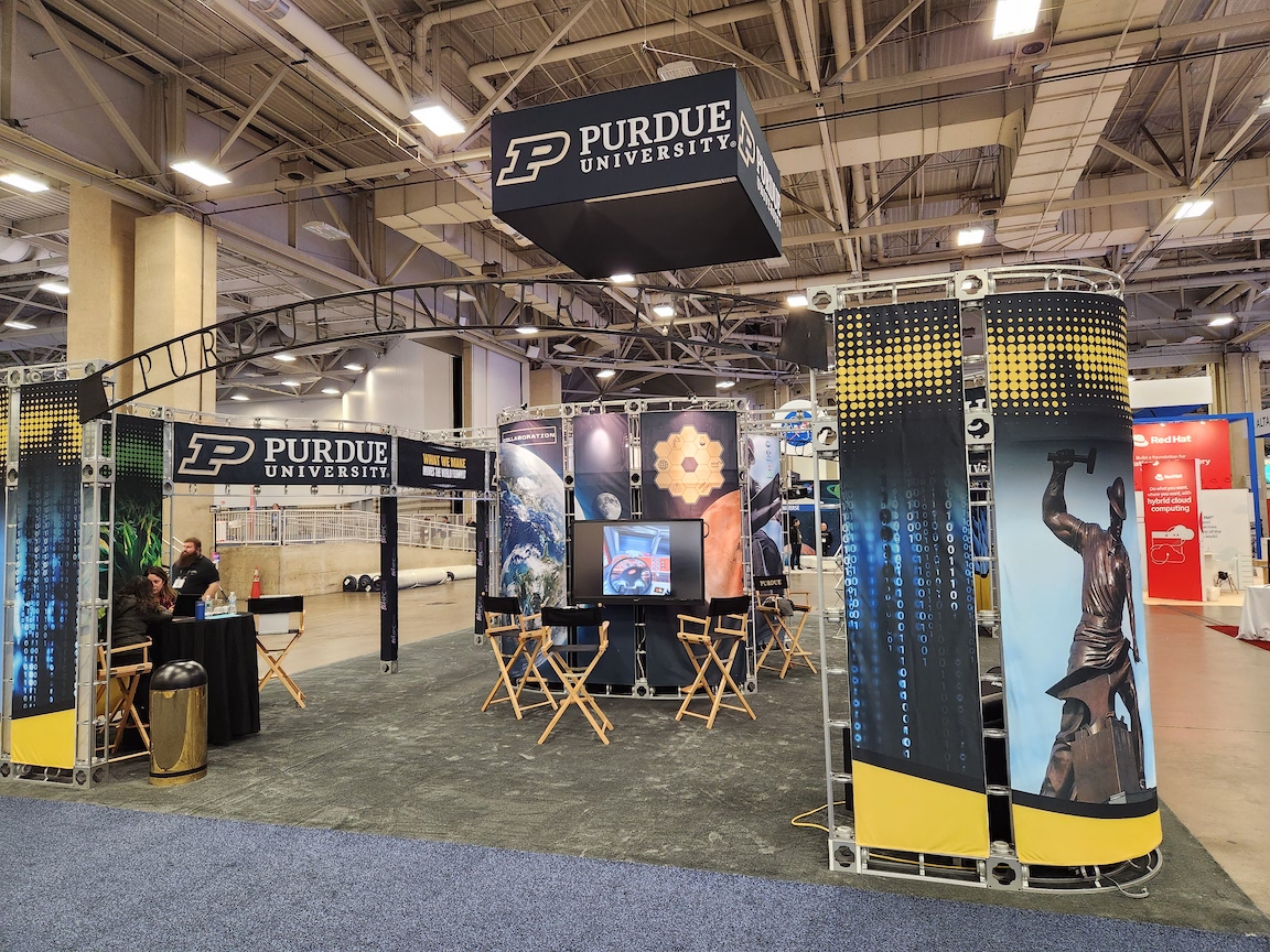 Purdue booth at SC22