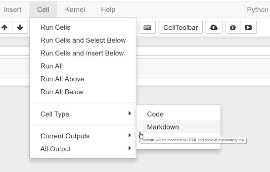 Format cell button on Jupyter GUI