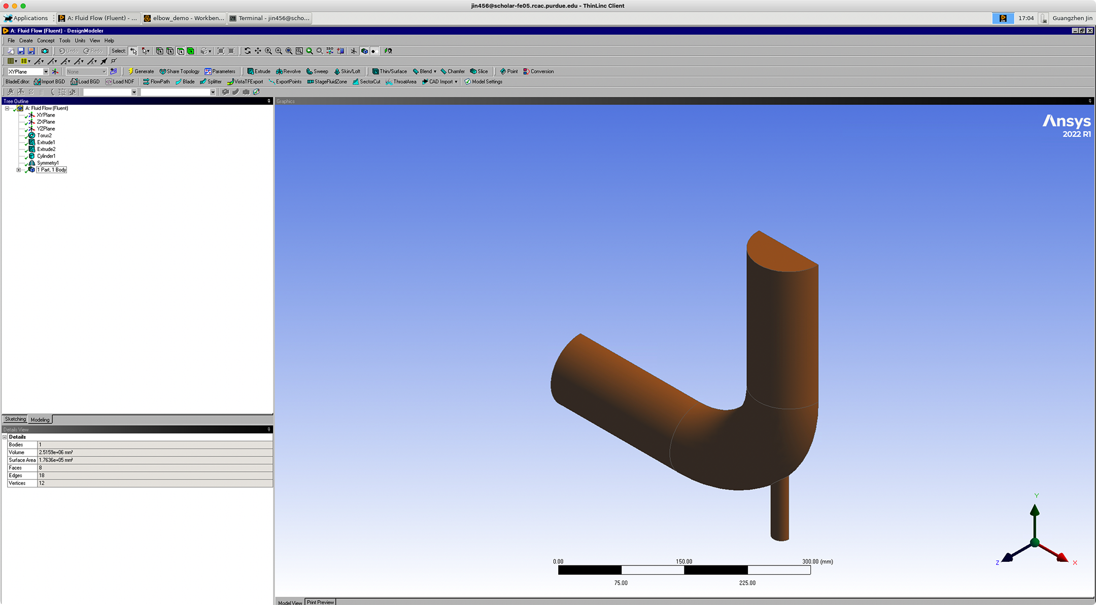 ✓ Ansys DesignModeler - Symmetry - CFD.NINJA